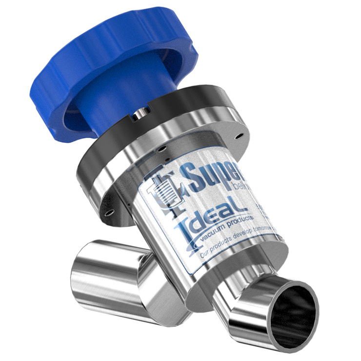 Ideal Vacuum Idealvac Super Seal Inch Tube Manual Bellows In Line Valve In Od Tube