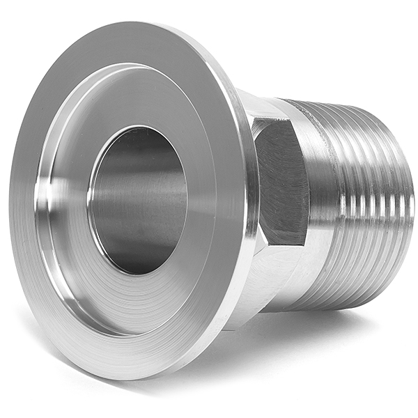 Adapter Kf To Npt In Male Pipe Iso Kf Flange Size Nw Stainless Steel