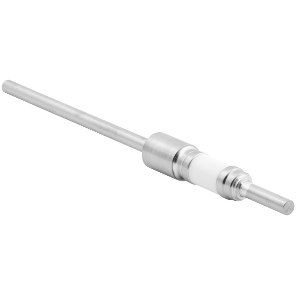 Ideal Vacuum Electrical Power Feedthrough, 5KV, 55A, Nickel, 0.622 in. dia,  UHV Rated, One Pin, Weld On