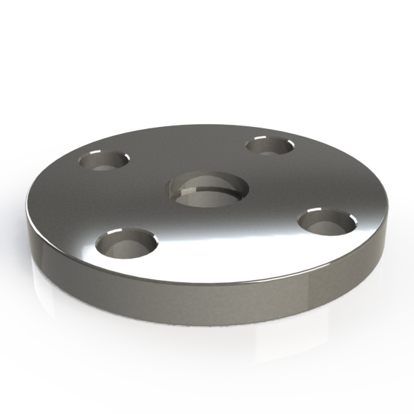 ASA 1 Inch Flange, Weld On, Blank Flange Bored 1 Inch, With O-Ring ...