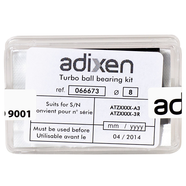Adixen Alcatel セラミック ベアリング交換キット、ATP80、ATP100、MDP5011 ターボ ポンプ用。 PN: 066673