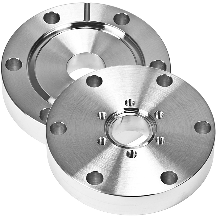 Ideal Vacuum  Conflat Flange (CF) Zero Length Reducer, CF 2-3/4 inches to  1-1/3 inches Stainless Steel Fittings