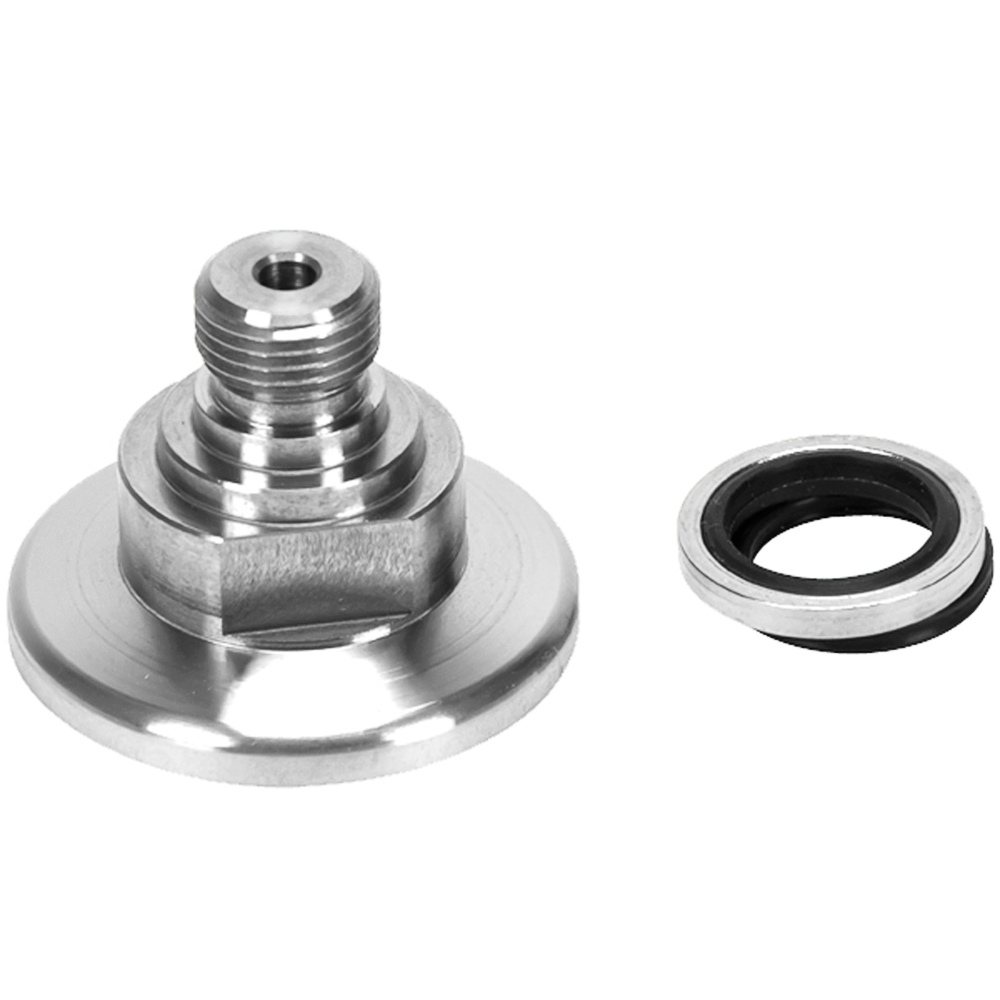 Edwards Vent or Purge Port Adapter with G 1/8 in. Fitting to KF-10 Flange  for any nEXT Turbo Pump. PN: B58066011