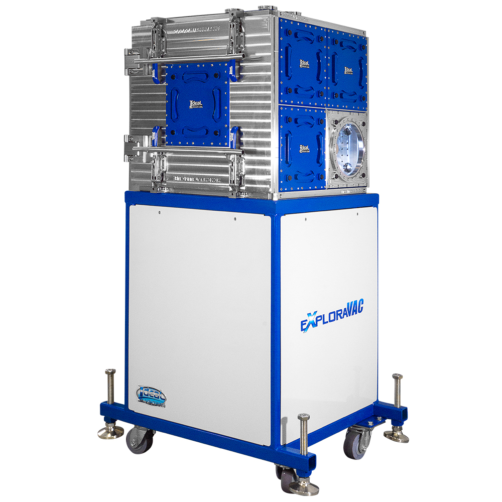 Ideal Vacuum Exploravac Cube Ultimate Vacuum Test Chamber System With Inch Modular Vacuum