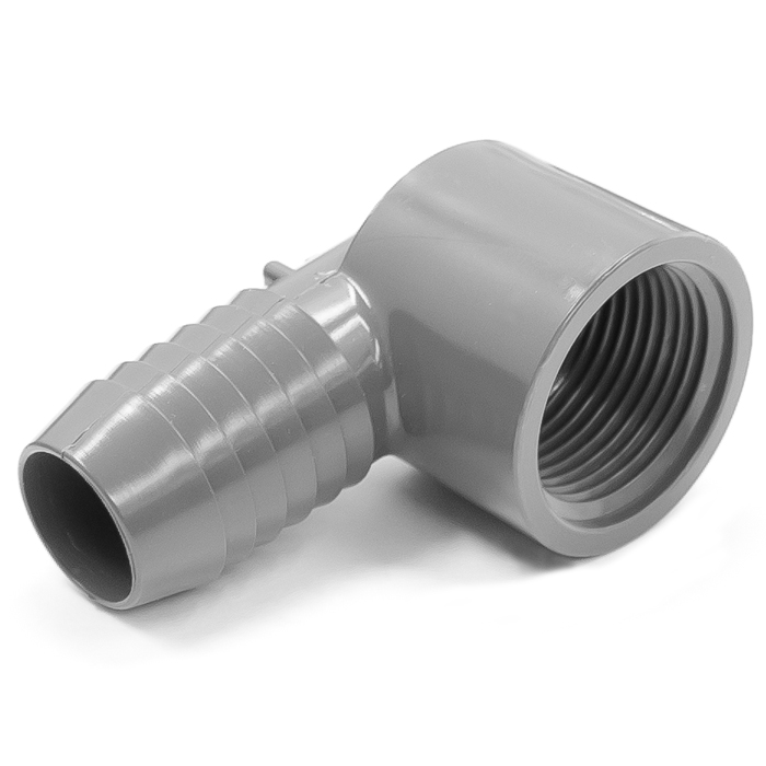 Ideal Vacuum | Adapter Plastic Elbow 90 degree, 1 in. ID Hose Barb to 1 ...