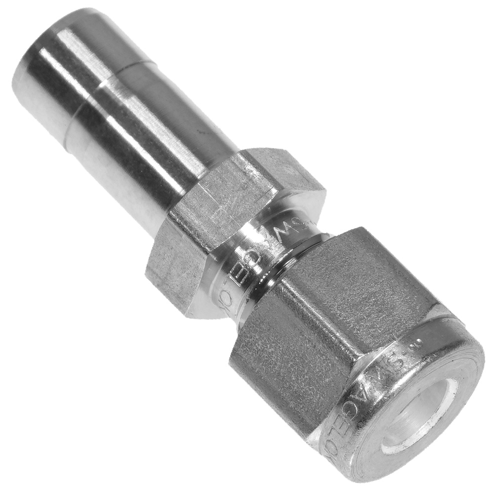 Ideal Vacuum  Swagelok Tube Adapter Fitting, Reducer, 1/4 in. Swagelok to  3/8 Tube Adapter, Stainless Steel, PN: SS-400-R-6