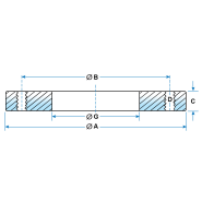 Ideal Vacuum ISO F DN 80 Bored Bulkhead Flange Weld On Vacuum Flange