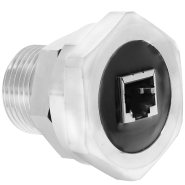 Ideal Vacuum  Ideal Vacuum Ethernet Feedthrough Double-Ended Jack,  Stainless Steel Housing with KF40 Flange